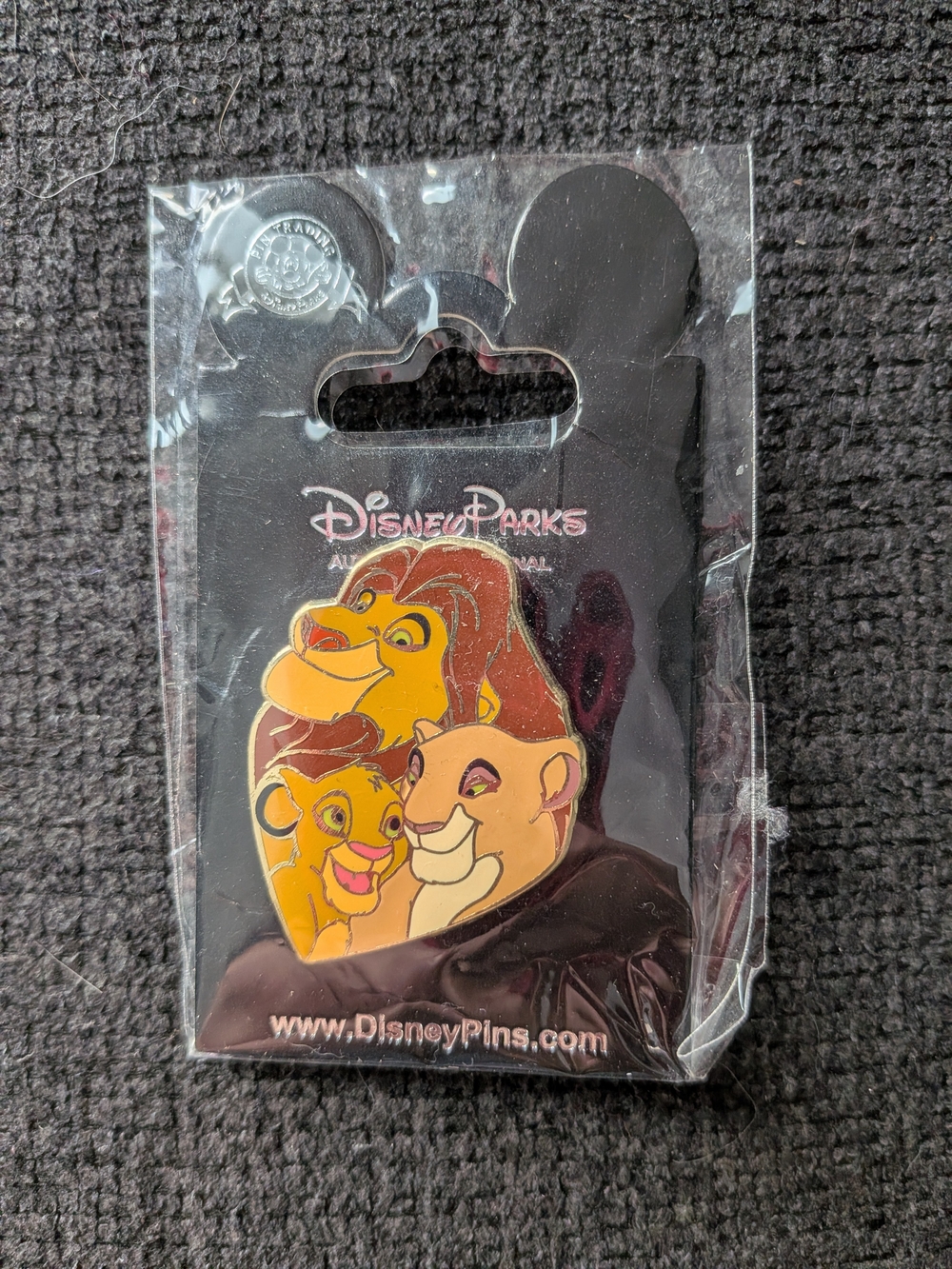 Disney Lion King Family Enamel Pin - Yellow, Brown, Pink